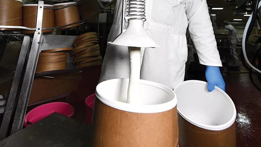 Hand-filled Toft 3-gallon ice cream tubs in Sandusky